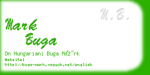 mark buga business card
